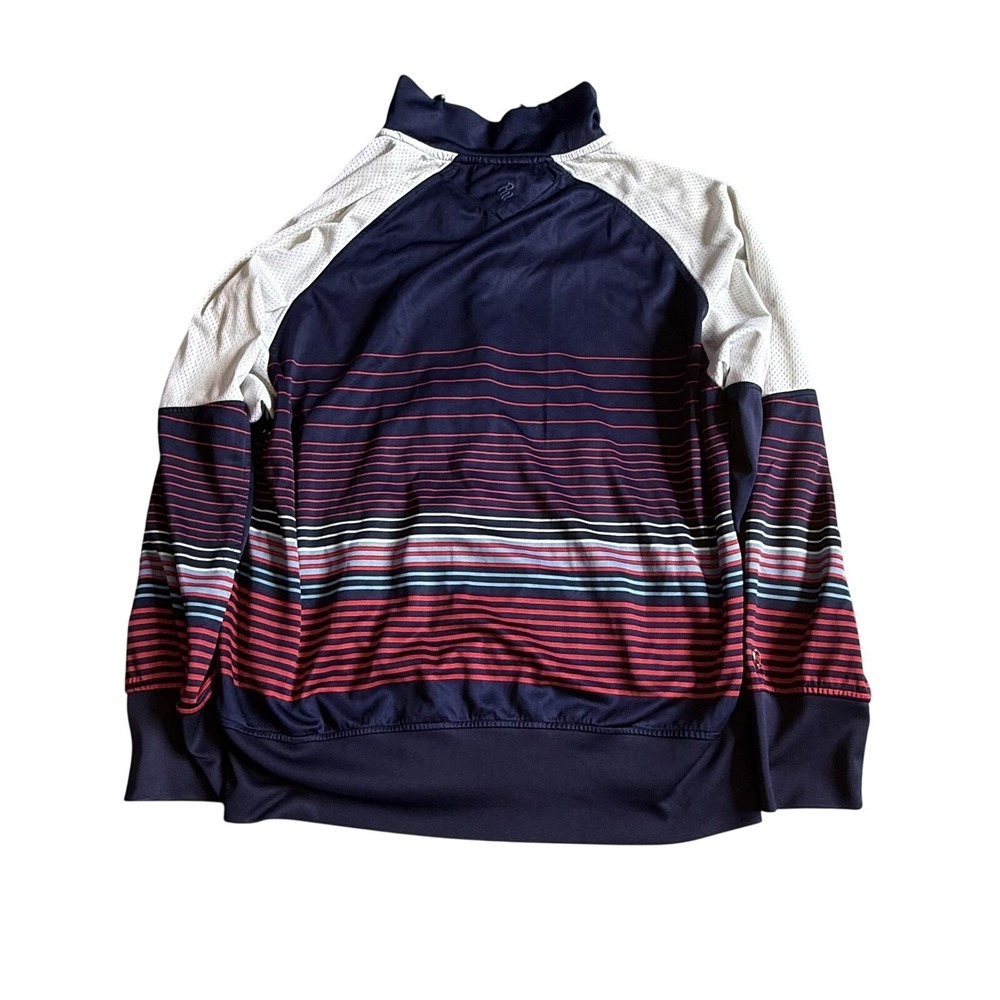 Rocawear Track Jacket Mens XL Blue Stripe Full Zip Lightweight Knit Athletic - Picture 2 of 6
